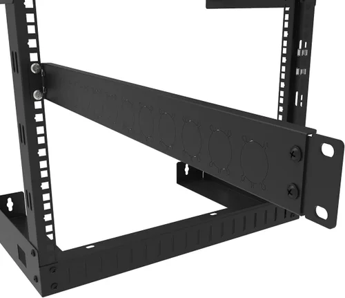 Miniatura 4 de Panel de conexión con bisagras de 12 puertos, pasos/orificios, conectores tipo D de 1U de 19 pulgadas para montaje en rack, audio con lado