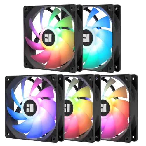 Thermalright Paquete de 5 TL-C12C-S Ventilador de CPU de 120mm ARGB Ventilador de Refrigeración de Caja, Ventilador de Computadora Silencioso PWM de