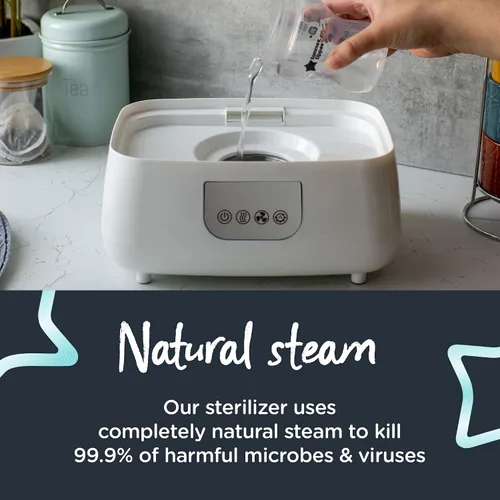 Miniatura 4 de Tommee Tippee Steridryer - Esterilizador eléctrico de vapor y secadora para biberones y accesorios y calentador de biberones Easiwarm que calienta
