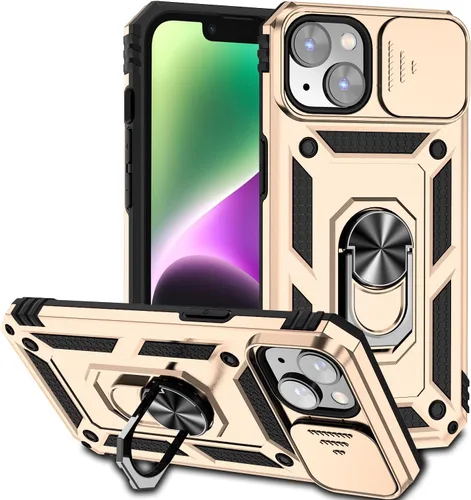 Miniatura 34 de Funda magnética compatible con iPhone 14 Pro de 6.1 pulgadas, funda magnética para iPhone 14 Pro con cubierta de cámara y soporte de grado militar