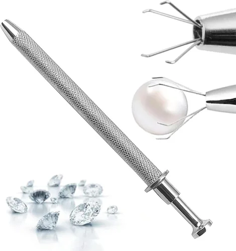 Las pinzas de la gema del diamante de 4 puntas parte el ODM del tenedor de la herramienta de recogida de los granos