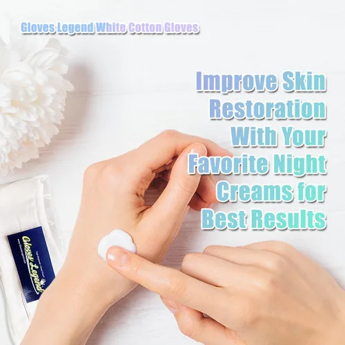 Miniatura 7 de 3 pares de guantes hidratantes de algodón blanco para manos secas, eczema, dormir, cuidado nocturno, 3 pares