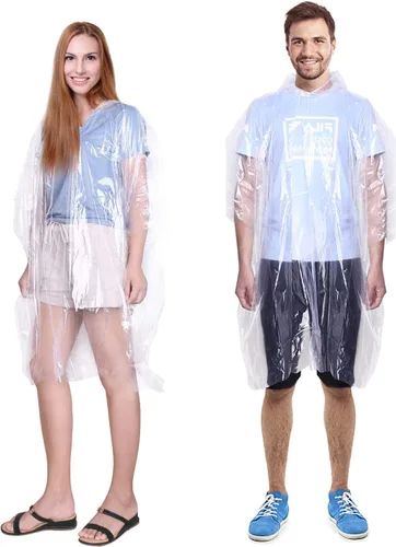 Miniatura 3 de INNOCHEER - Ponchos de lluvia para la familia, paquete de 12, impermeable desechable de emergencia para niños y adultos, camping, senderismo al aire