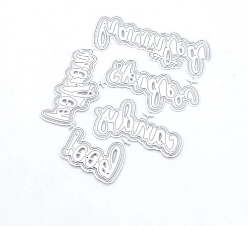 Miniatura 2 de KSCRAFT Plantillas de troqueles de corte de metal con palabras de Halloween 2023 para álbumes de recortes, decoración en relieve, tarjeta de papel