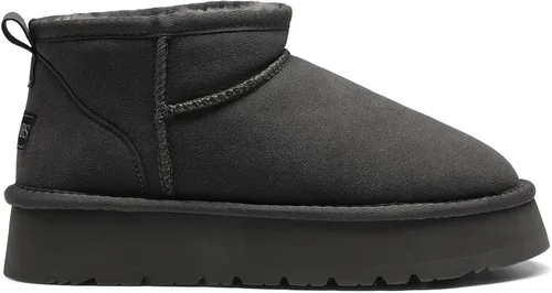 Miniatura 2 de DREAM PAIRS Botas de nieve para mujer, botas de invierno con plataforma y forro de piel sintética
