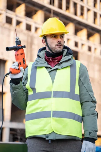 Miniatura 2 de Dazonity Chalecos de seguridad, alta visibilidad, reflectante y tira de alta visibilidad, para hombres y mujeres, trabajo, ciclismo, carretera