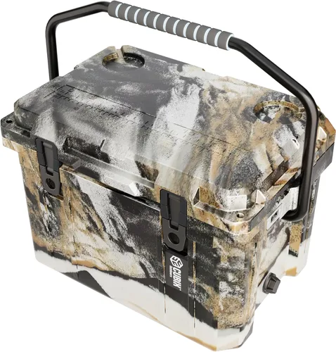 Miniatura 10 de Cubix Outdoors - QuadraX - Enfriador rotomoldeado de 20 cuartos de galón - Retención de hielo de 5 días, hielera dura portátil con portavasos Hunter