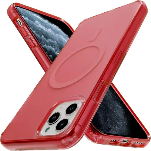 Miniatura 135 de Tigowos Magnetic Guardian - Funda diseñada para iPhone 11 Pro [probada en caídas de grado de 10 pies y compatible con MagSafe] Funda delgada Negro