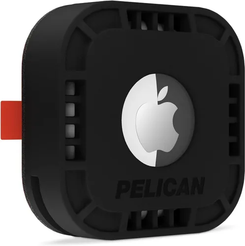 Pelican Protector - Soporte/Funda para Airtag con Adhesivo 3M [1 Paquete] Funda Protectora Resistente a Golpes para Apple Air Tag - Soporte Adhesivo