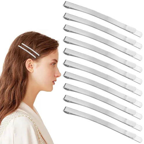 Miniatura 12 de 40 pinzas de metal de 2.44 pulgadas con diamantes de imitación negros, horquillas decorativas y brillantes para el cabello, accesorios