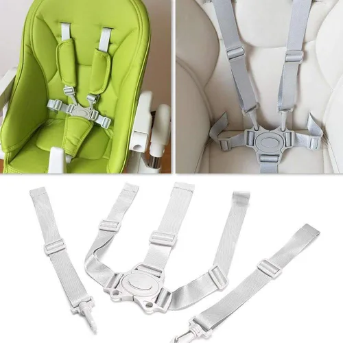 Miniatura 5 de Correa de repuesto para silla alta, Baby Trend - Arnés ajustable para silla alta de cinco puntos, accesorios para silla alta
