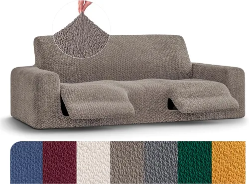 Miniatura 21 de PAULATO BY GA.I.CO. Funda reclinable – Funda de ajuste suave – Protector elástico de muebles reclinables de 1 pieza – Tela de terciopelo lavable a