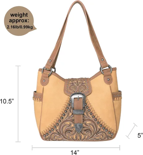Miniatura 6 de Montana West Buckle Collection Western Handbags for Women Concealed Carry Purses with Wallet
