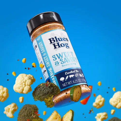 Miniatura 4 de Blues Hog Condimento dulce y salado, exfoliante seco gourmet con calor dulce, totalmente natural, sin gluten, fabricado en los Estados Unidos