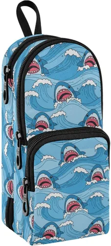 Miniatura 11 de Bolsa de lápiz colorida Bolsa de lápices duradera Caja organizadora Casos de papelería Estuche para lápices Estuche de pluma Colorido