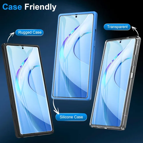Miniatura 6 de LYWHL Paquete de 3 protectores de pantalla para Samsung Galaxy S25 Ultra [como el desbloqueo original de huellas dactilares], película protectora