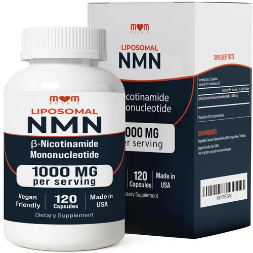 NMN Supplement 1000 mg Mononucleótido de nicotinamida pura – Precursor de NAD para energía, renovación celular y soporte de longevidad – Soporte