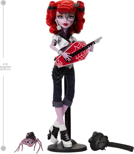 Miniatura 2 de Monster High Muñeca Boo-riginal Creeproduction, reproducción coleccionable de Operetta con soporte para muñeca, diario y araña mascota Memphis
