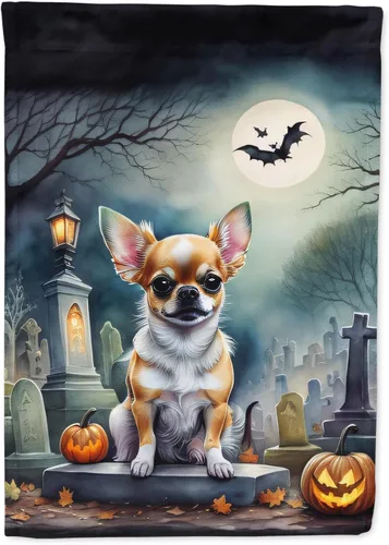 Miniatura 14 de Caroline's Treasures DAC2011GF - Bandera decorativa para jardín de Halloween con diseño de beagle para jardín, jardín, jardín, jardín, multicolor