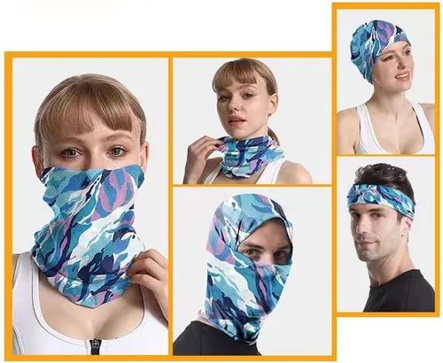 Miniatura 7 de Newmoon 3 piezas de pasamontañas, bufanda de verano refrescante para el cuello, protector UV, bufanda de esquí para hombres y mujeres