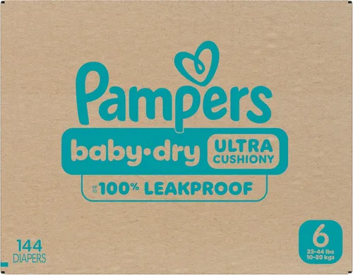Miniatura 13 de Pañales Pampers - Baby Dry - Talla 6, 144 unidades, Pañal desechable absorbente para bebé (el empaque puede variar)