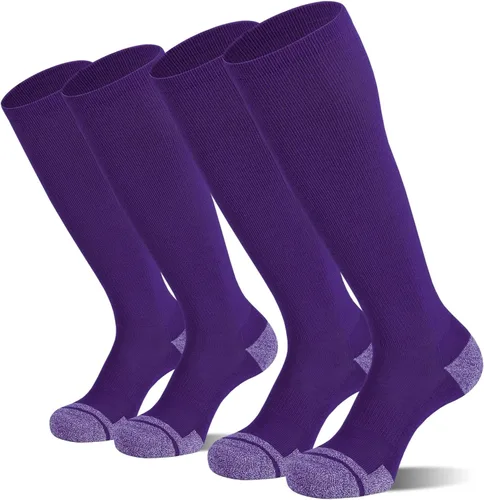 Miniatura 9 de CS CELERSPORT Paquete de 2 / 3 calcetines de béisbol para jóvenes, niños y adultos, calcetines de fútbol de sóftbol sobre la pantorrilla