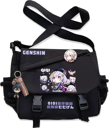 Miniatura 14 de Bolso Furina Crossbody Bag Single Shoulder Bag Adulto Anime 3D Print Mochila Negro Bolsa