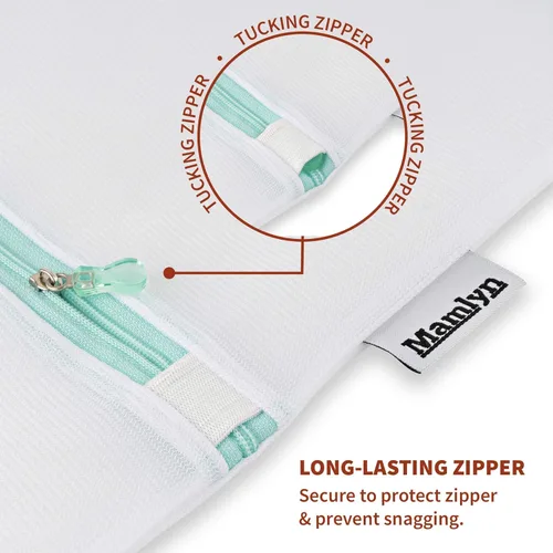 Miniatura 4 de Mamlyn Bolsa de Malla para Ropa delicada, Bolsa de Lavado para Ropa Interior y Lencería, Bolsa Organizadora de Maquillaje (2 Medianas)