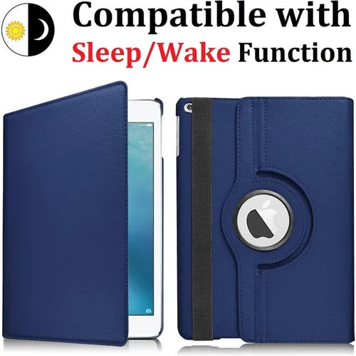 Miniatura 4 de Vultic Funda giratoria para iPad mini 1/2/3, soporte de 360 grados [apagado automático/activación] Folio PU cuero Smart Cover (negro)