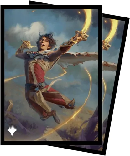 Miniatura 2 de Ultra Pro - Fundas protectoras de cubierta estándar MTG Wilds of Eldraine Kellan, The FAE-Blooded (Adventure Frame) (100 unidades) protegen