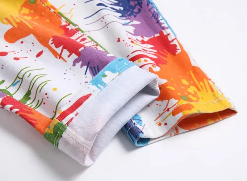 Miniatura 59 de Baylvn - Pantalones de mezclilla entallados y estampados para hombre con corte recto