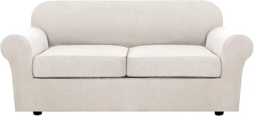 Miniatura 37 de H.VERSAILTEX - 3 fundas de sofá elásticas para 2 cojines de sofá. Fundas para muebles de sala de estar (funda base más 2 fundas de cojín de asiento)