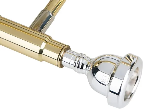 Miniatura 4 de Glory - Trombón profesional plateado con boquilla de 12c