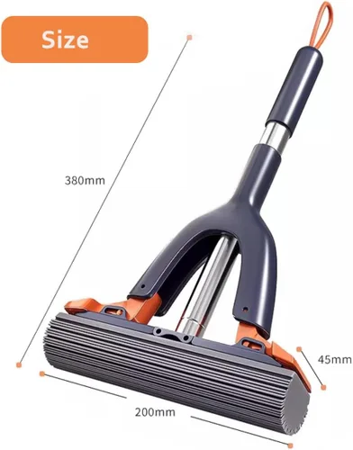 Miniatura 2 de Mini trapeador portátil autoexprimible, fregona de esponja de limpieza para encimera de cocina y escritorio (azul marino)