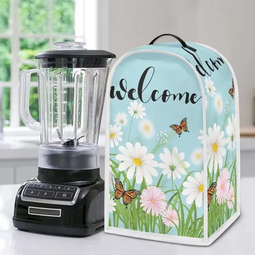 Miniatura 47 de Aztec Cow - Funda para batidora de girasoles con mango superior, ligera, lavable, para cocina, cafetera, decoración de procesadores de alimentos