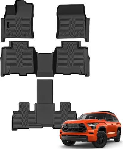Miniatura 15 de Auxko Alfombrilla de carga para todo tipo de clima, apta para Toyota 4Runner 2026 2025 de 5 plazas, versión de gasolina, accesorios protectores, sin