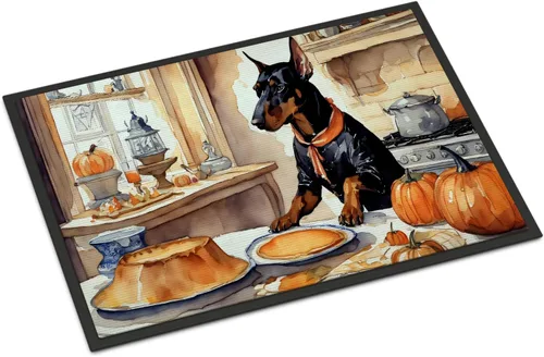 Miniatura 97 de Caroline's Treasures DAC1720MAT Affenpinscher - Tapete de otoño para cocina, con calabazas, 18 x 27 pulgadas, tapete para puerta delantera