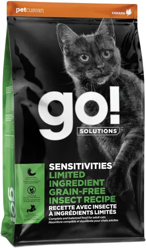 Miniatura 12 de Go! Solutions Sensitivities Limited Ingredient Duck Grain-Free Dry Cat Food, Chicken-Free Kibble Made by Experts for Sensitive Stomachs & Food