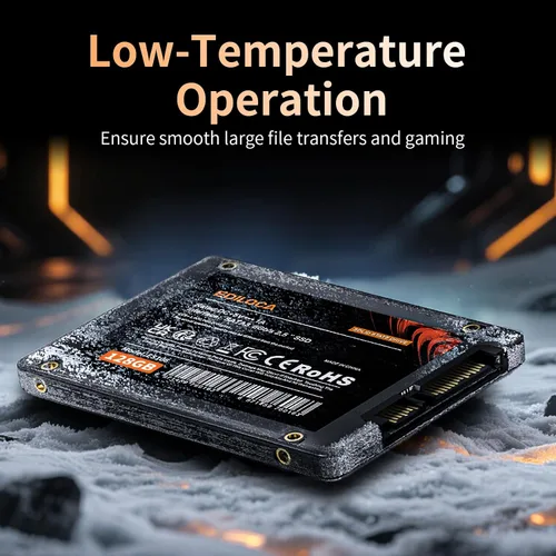 Miniatura 5 de Ediloca 128GB SSD Unidad interna de estado sólido de 2.5" SATA III 6Gb/s, velocidad de lectura de 500MB/s 3D TLC NAND, actualización de SSD SATA