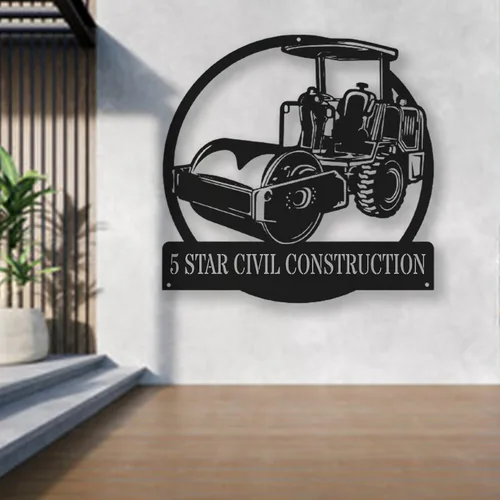 Miniatura 51 de Letrero de metal personalizado con nombre de camión, semirremolque, arte de pared para valla de garaje, patio, decoración al aire libre, letrero