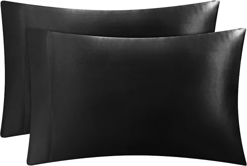 Miniatura 10 de Juicy Couture Juego de sábanas de satén de tamaño individual, juego de sábanas sedosas de bolsillo profundo con 1 sábana bajera, 1 sábana encimera