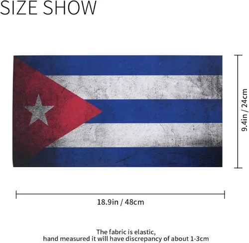 Miniatura 2 de Ningboo 2 bandanas mágicas con diseño de bandera de Grunge