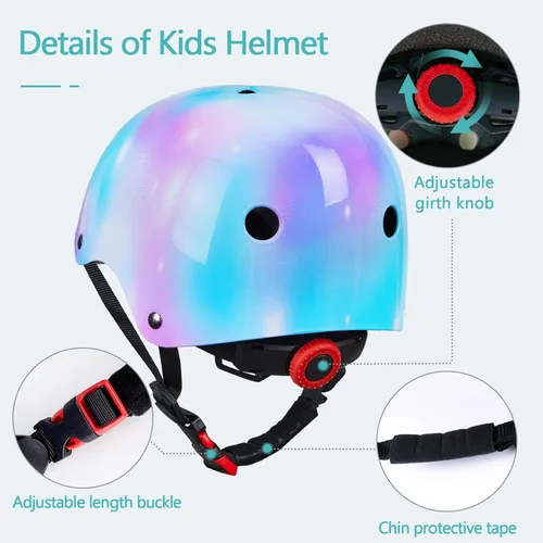 Miniatura 3 de Bienbee - Casco para niños pequeños, casco de patineta para bicicleta, equilibrio, bicicleta, scooter, para niñas y niños de 1-3-5-8-14 años Azul