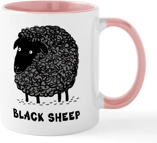 Miniatura 23 de CafePress Black Sheep Mug Taza de café de cerámica de 11 oz (11.0 fl oz)