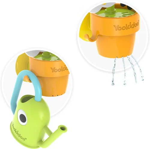Miniatura 6 de Yookidoo Juguete de Baño con Regadera para Bebé (Edades 1-3) - Mariposa Giratoria y Pájaro Inclinable con 3 Piezas en Movimiento (Sin Moho) - Se