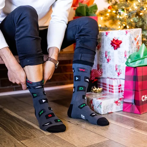 Miniatura 5 de Calcetines de videojuegos Do Not Disturb I'm Gaming, regalos divertidos para jugadores para hombres y mujeres, No moleste, soy PC Gaming