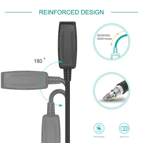 Miniatura 4 de TUSITA Cargador compatible con Garmin Forerunner 35 35J 230 235 630 645 Music 735XT, Approach G10 S20, Vivomove HR, ForeAthlete 35J, Lily - Cable