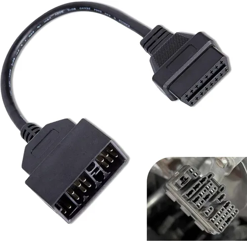 Cable OBD2 de 22 pines OBD1 a 16 pines, adaptador de conversión funciona con herramientas de escáner OBD2, arnés de diagnóstico flexible