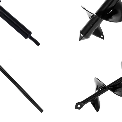 Miniatura 5 de Juego de 5 brocas para plantar (1.6 x 16 pulgadas, 2 x 16 pulgadas, 2.6 x 16 pulgadas, 3 x 16 pulgadas, 3.5 x 16 pulgadas) – Taladro de jardín fácil