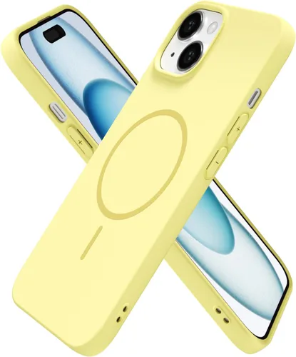 Miniatura 25 de oakxco Funda de silicona Mag Safe para iPhone 17 Pro Max, funda magnética delgada y fina compatible con carga inalámbrica MagSafe, bonita funda Negro